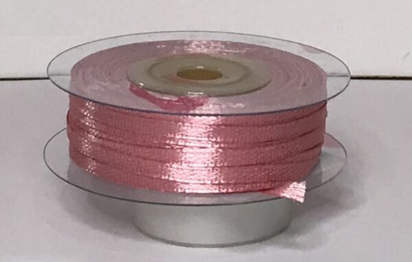 Rotolo Nastro Doppio Raso Rosa Antico 3 mm 50 metri *