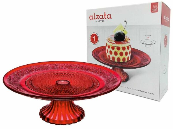 Alzata Rossa diametro 25 cm *