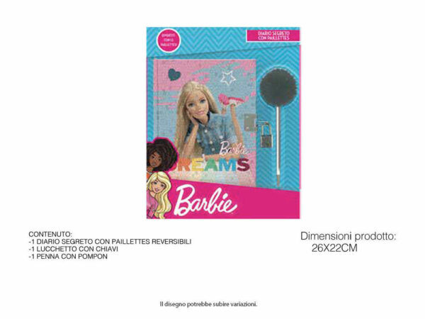 Diario Segreto con Paillettes Barbie *