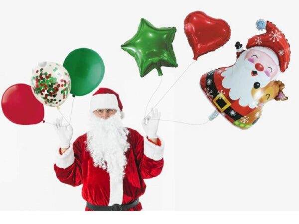 Set 6 palloncini babbo natale *