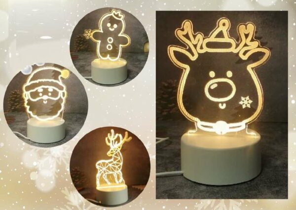 Lampada sagomata Christmas plexiglass con LED *