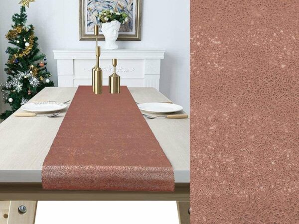 Runner Natalizio Rosa Antico 40x180 cm *