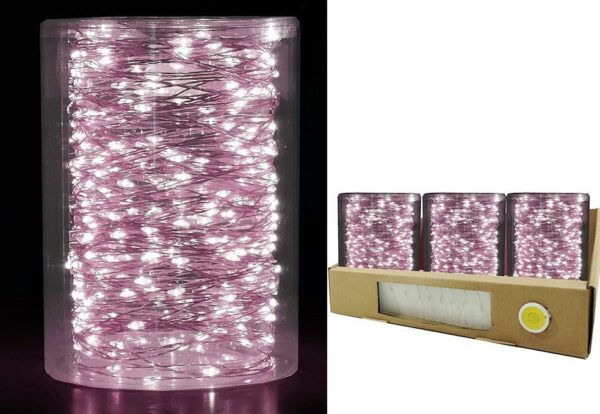 Serie Luci 180 Micro LED Rosa Uso Esterno programmabili *