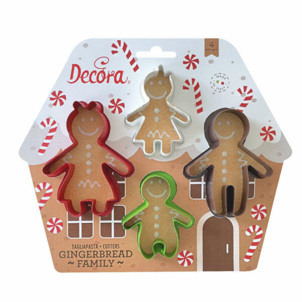 Set 4 tagliapasta Gingerbread Family *