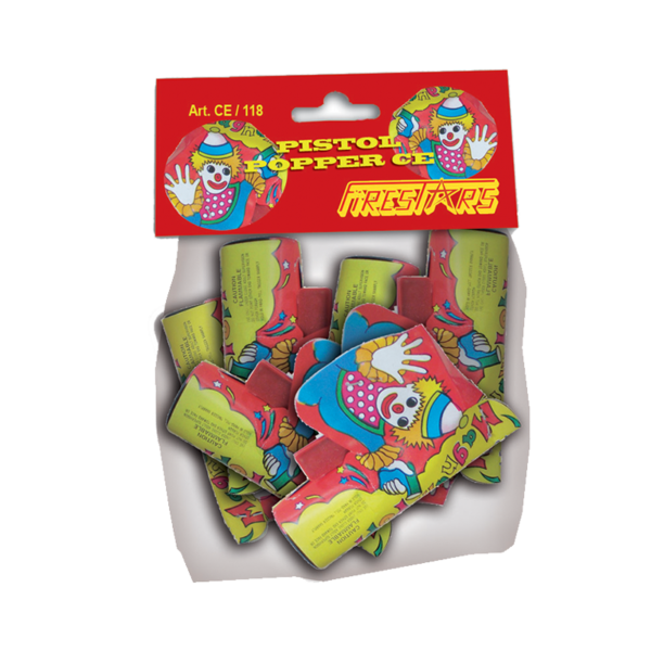 Party Pop Pistola popper 6 pezzi *