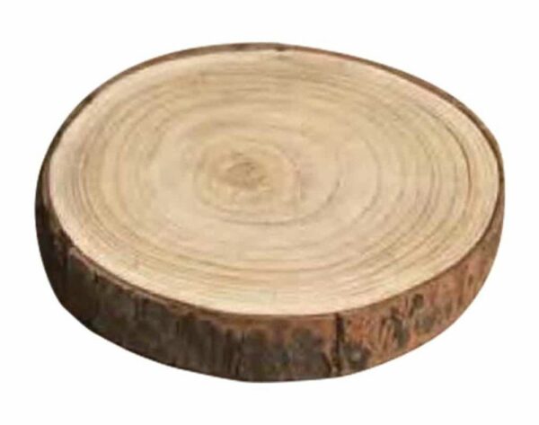Centrotavola in legno diametro 24 cm altezza 3,5 cm