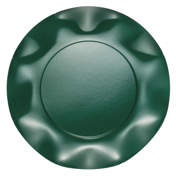 Piatti in carta dessert 19,5 cm Verde Scuro 10 pezzi *