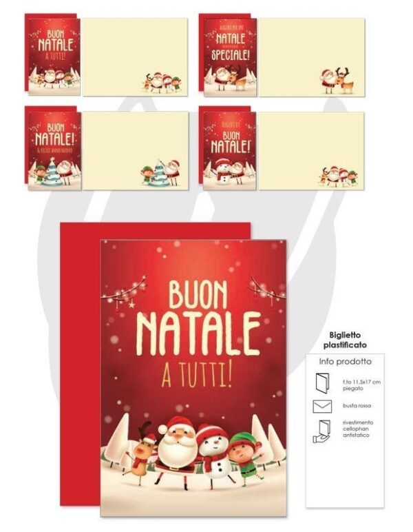 Biglietto Natale Auguri Special con busta 11,5x17 cm *