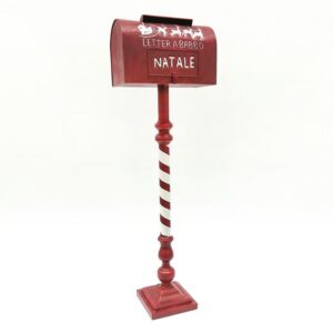 Cassetta posta babbo natale in latta 103 cm