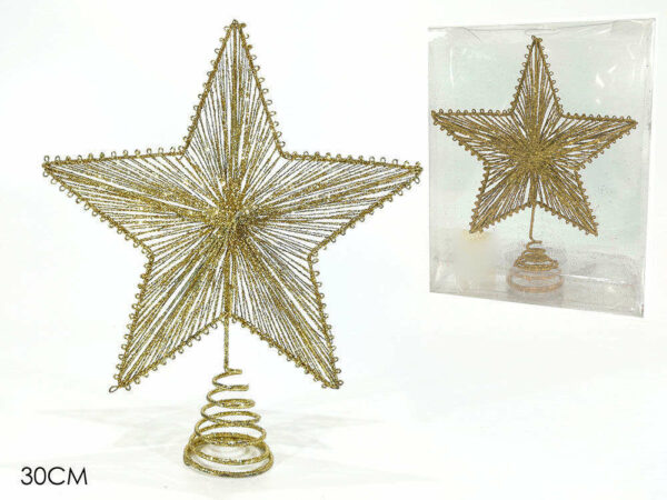 Puntale Stella 30 cm Oro *