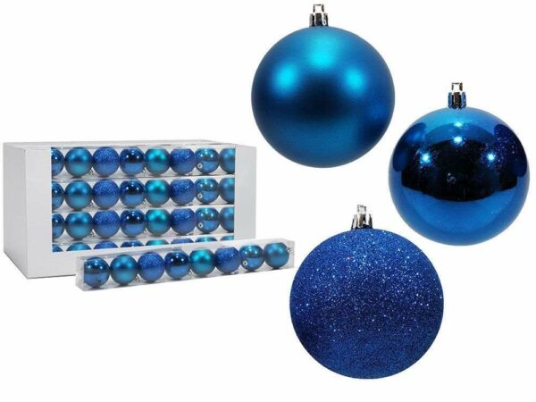 Set 8 palle 60 mm blu mix *