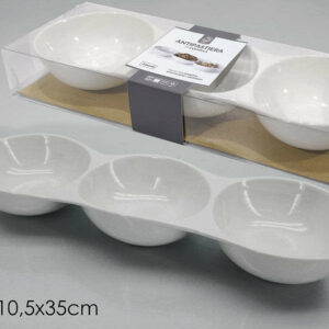 Antipastiera in ceramica 3 posti *