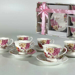 Box 6 Tazzine + Piattino romantic *