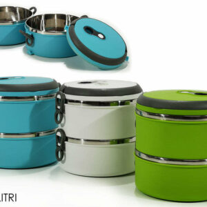 Lunch Box Rotondo 1,7 litri a 2 scomparti *