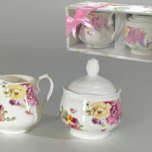 Set Lattiera e Zuccheriera con coperchio Romantic *