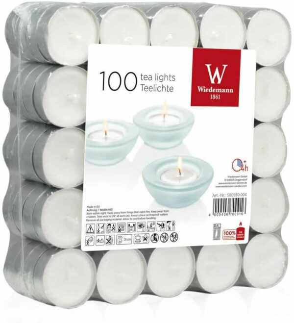 Candele T-light bianchi 100 pezzi *