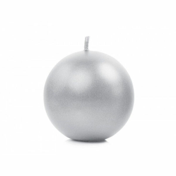 Candela Argento Sfera 80 mm *