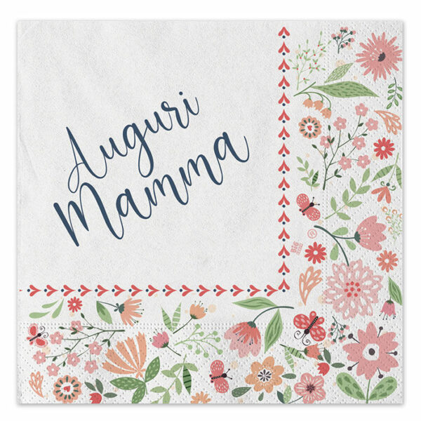 Tovaglioli 33x33 cm Mamma 20 pezzi *