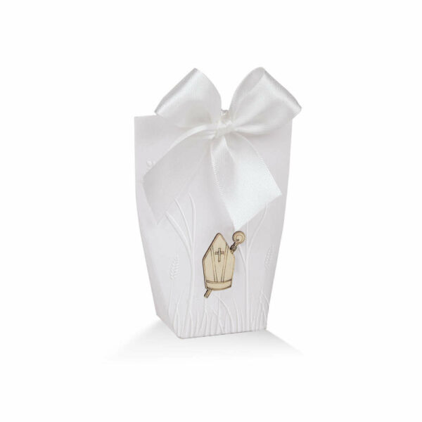 Scatolina bianca Cresima con applique 20 pezzi *