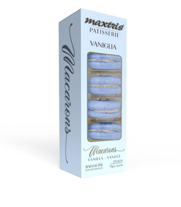 5 Macaron Vaniglia carta da zucchero *