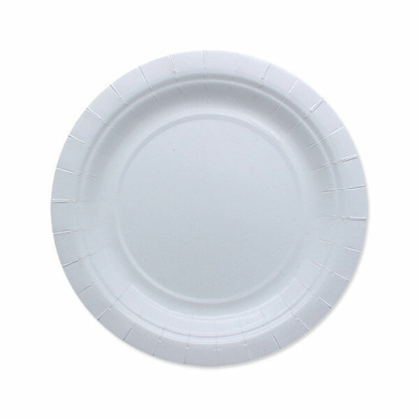 Piatti in Carta Ecolor 18 cm Bianchi 25 pezzi