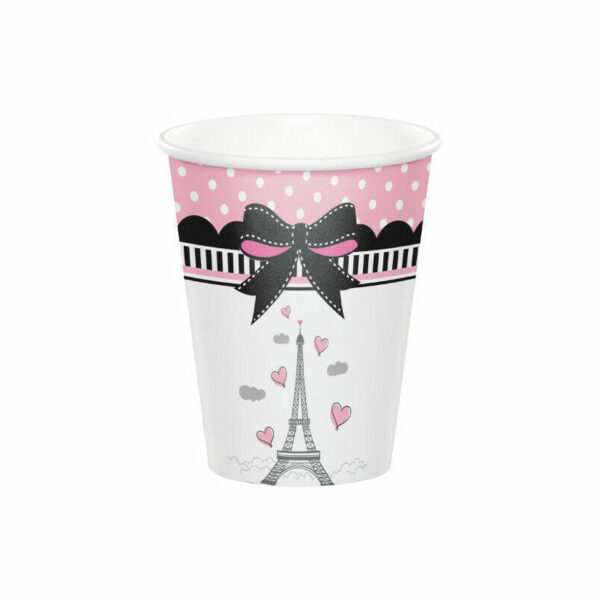 Bicchiere in carta 266 ml Parigi conf da 8 pz