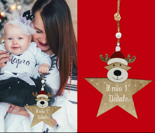 Decorazione Orsetto stella Il Mio Primo Natale *