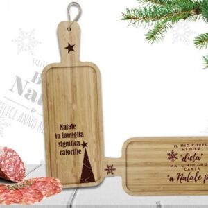 Tagliere Natalizio in bamboo *