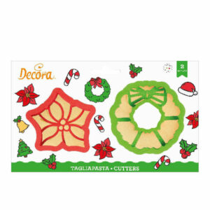 Set 2 Tagliapasta Ghirlanda e Stella di Natale *
