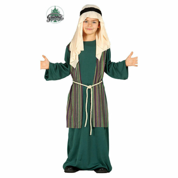 Costume Bimbo San Giuseppe Pastore verde 5/6 anni *