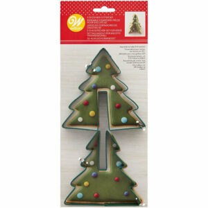 Set 2 tagliapasta Albero di Natale in 3D