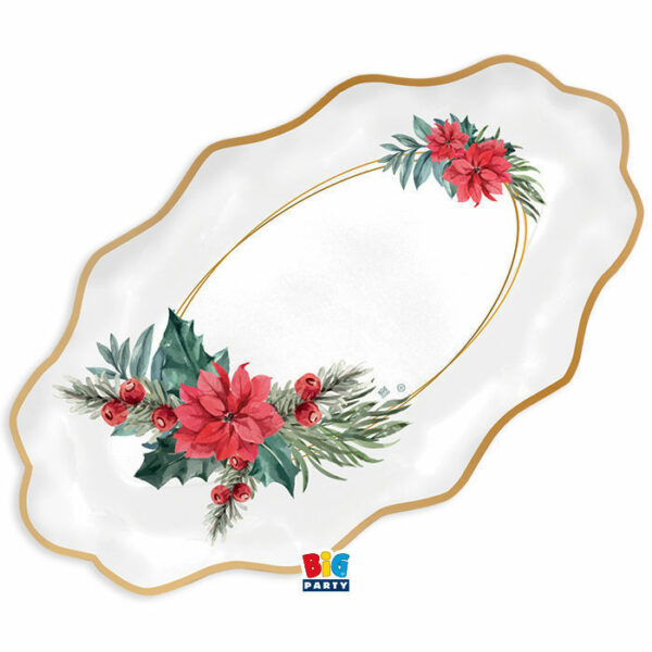 Raviere 36x20 cm Chic Poinsettia 3 pezzi *