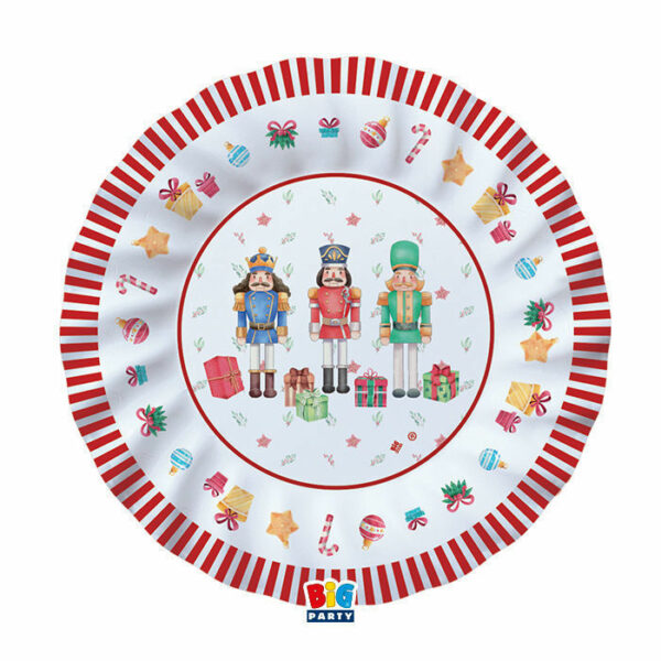 Piatti 25 cm Schiaccianoci 8 pezzi *