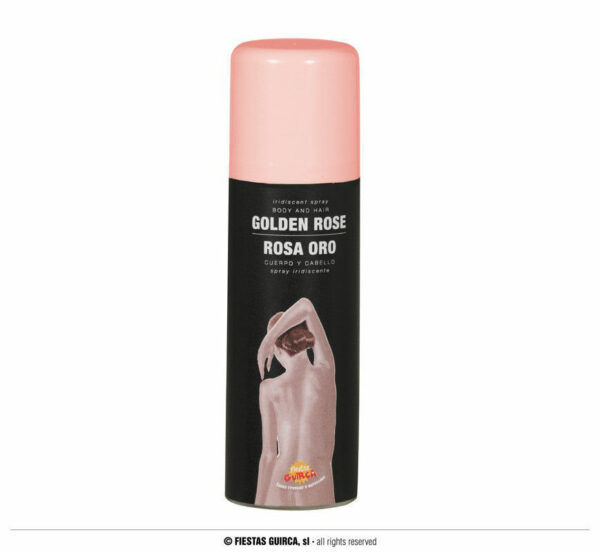 BOTTIGLIETTA SPRAY PER CORPO IRIDESCENTE ROSA/ORO *