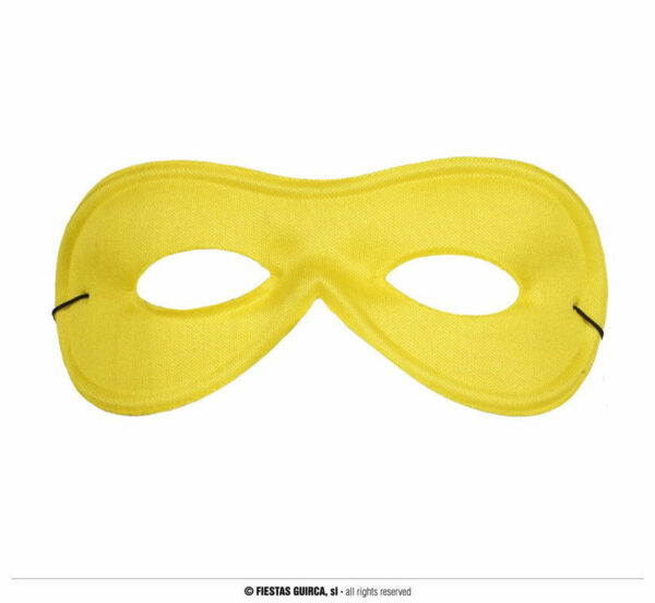 MASCHERA PIERROT GIALLA IN SETA EXTRA*