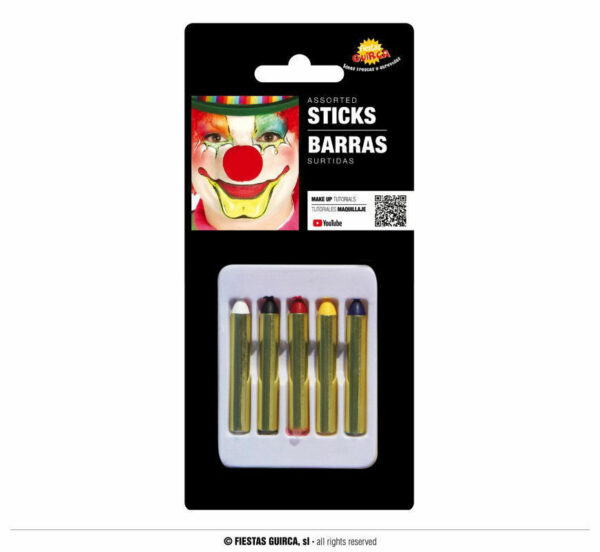 SCATOLA 5 TRUCCHI STICK ASSORTITI, 6X45 *