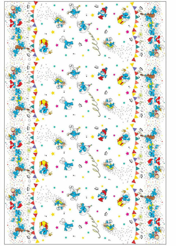 Tovaglia in plastica 120x180 cm Puffi *