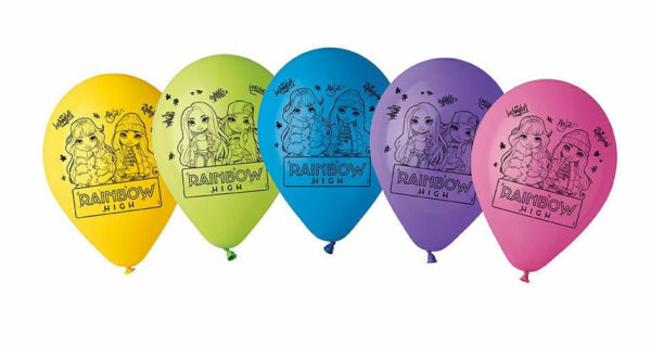 Palloncini in lattice Rainbow High 10 pezzi *