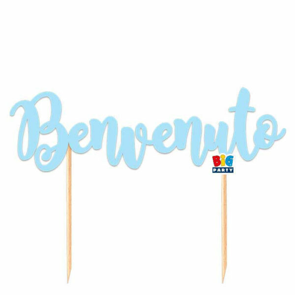 Cake Topper Italic 20x15 cm Benvenuto *