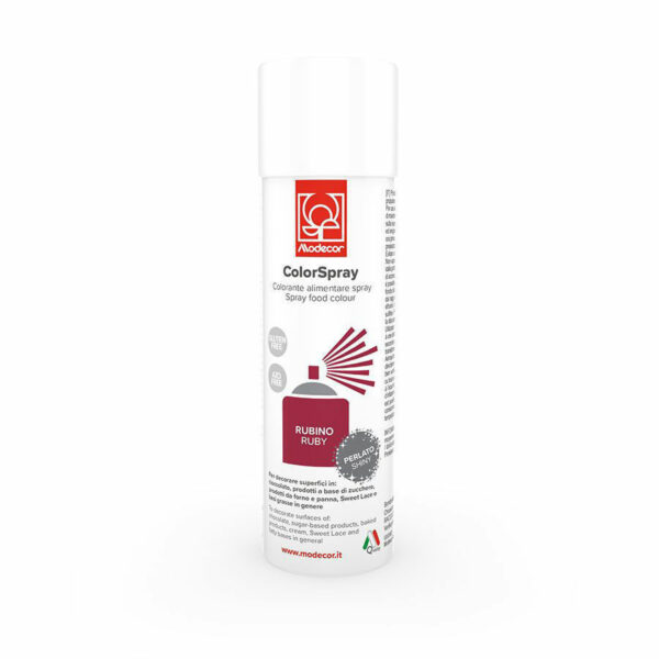 Colorante alimentare Spray Perlato Rubino 250 ml