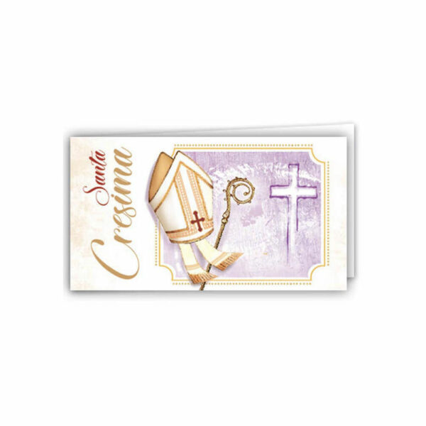 20 Biglietti Bomboniere Santa Cresima
