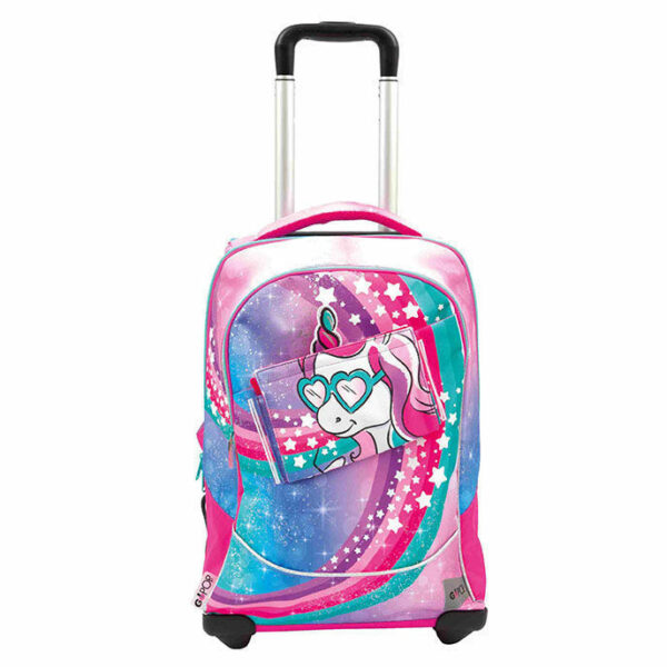 GoPop Zaino Trolley 2 ruote Unicorn