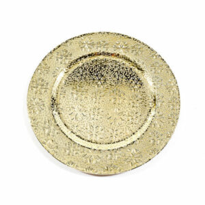 Sottopiatto Oro Lucido con Decori 33 cm *