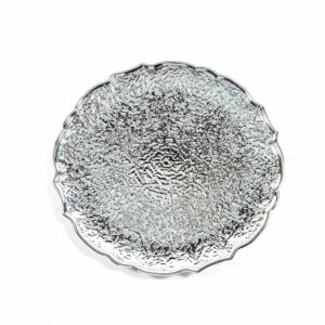 Sottopiatto Argento Lucido con Decori 33 cm *