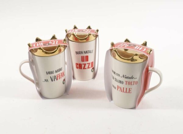 Mug 400 ml in porcellana "Che Tazza Vuoi" con corona *