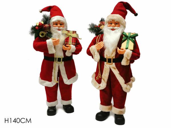 Babbo Natale con doni 140 cm *