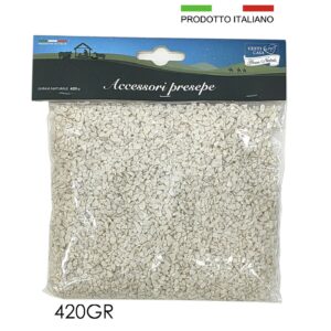 Ghiaia bianca per presepe 420 gr