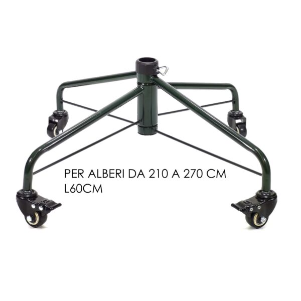 Base per Albero in metallo con ruote