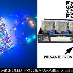 Filo 1000 Microled 8 Giochi di Luce per Esterno Multicolore *