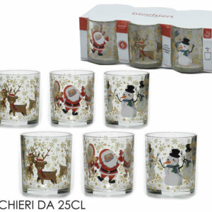 Bicchieri in vetro 25 cl Alghieri 6 pezzi *